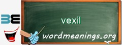 WordMeaning blackboard for vexil